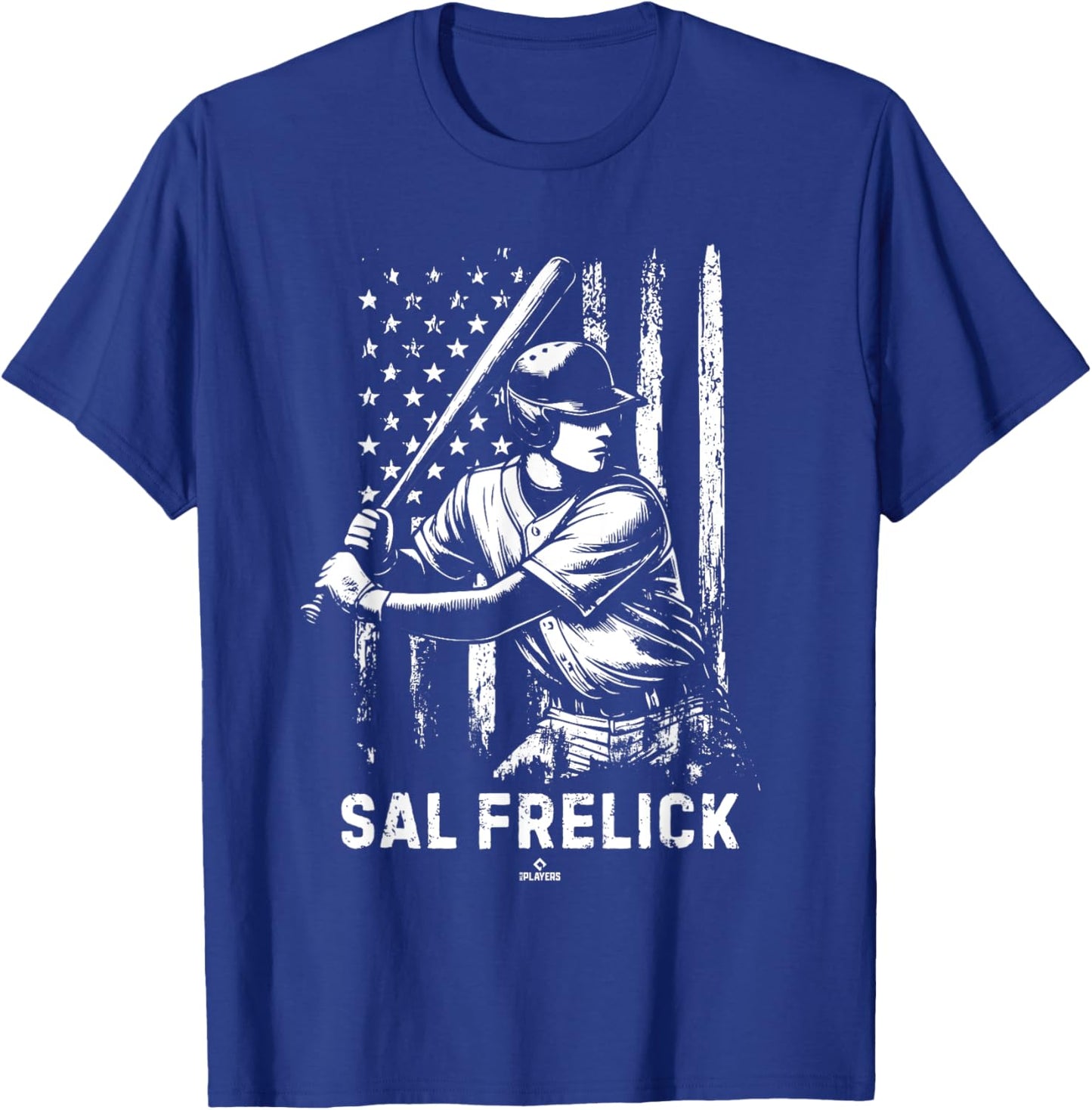 Player Illustration Flag Sal Frelick Prospect Baseball Fan T-Shirt - T-Shirt | Royal