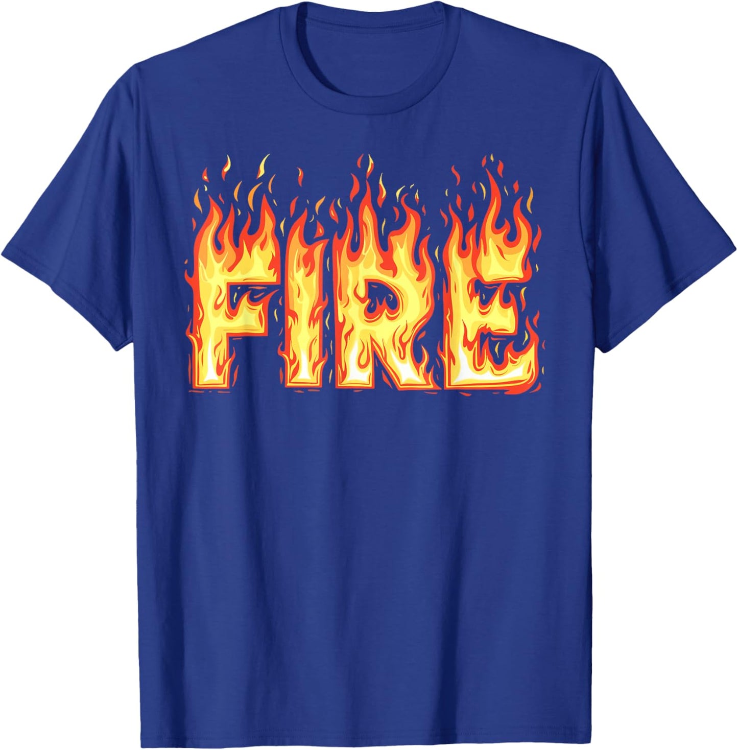 Fire Flame Shirt Adult Kids Men Women Fire And Ice Costume T-Shirt - T-Shirt | Royal
