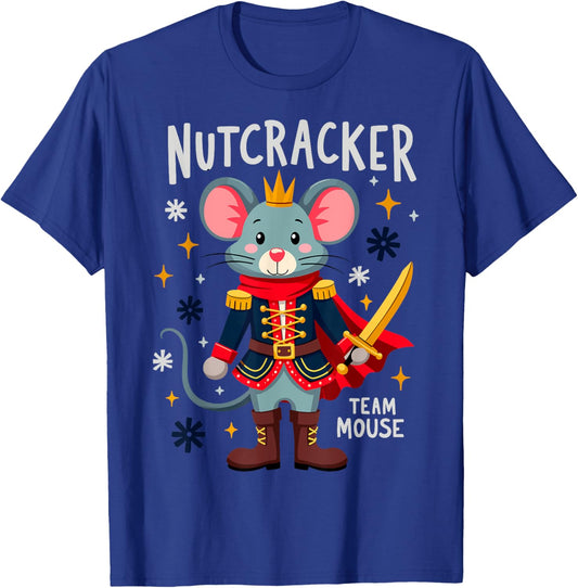 Nutcracker Team Mouse Xmas Party New Year Xmas Party T-Shirt - T-Shirt | Royal