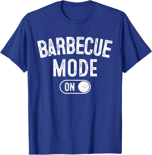 Barbecue Mode On Funny Grill Master Gift Outdoor Cook Chef T-Shirt - T-Shirt | Royal