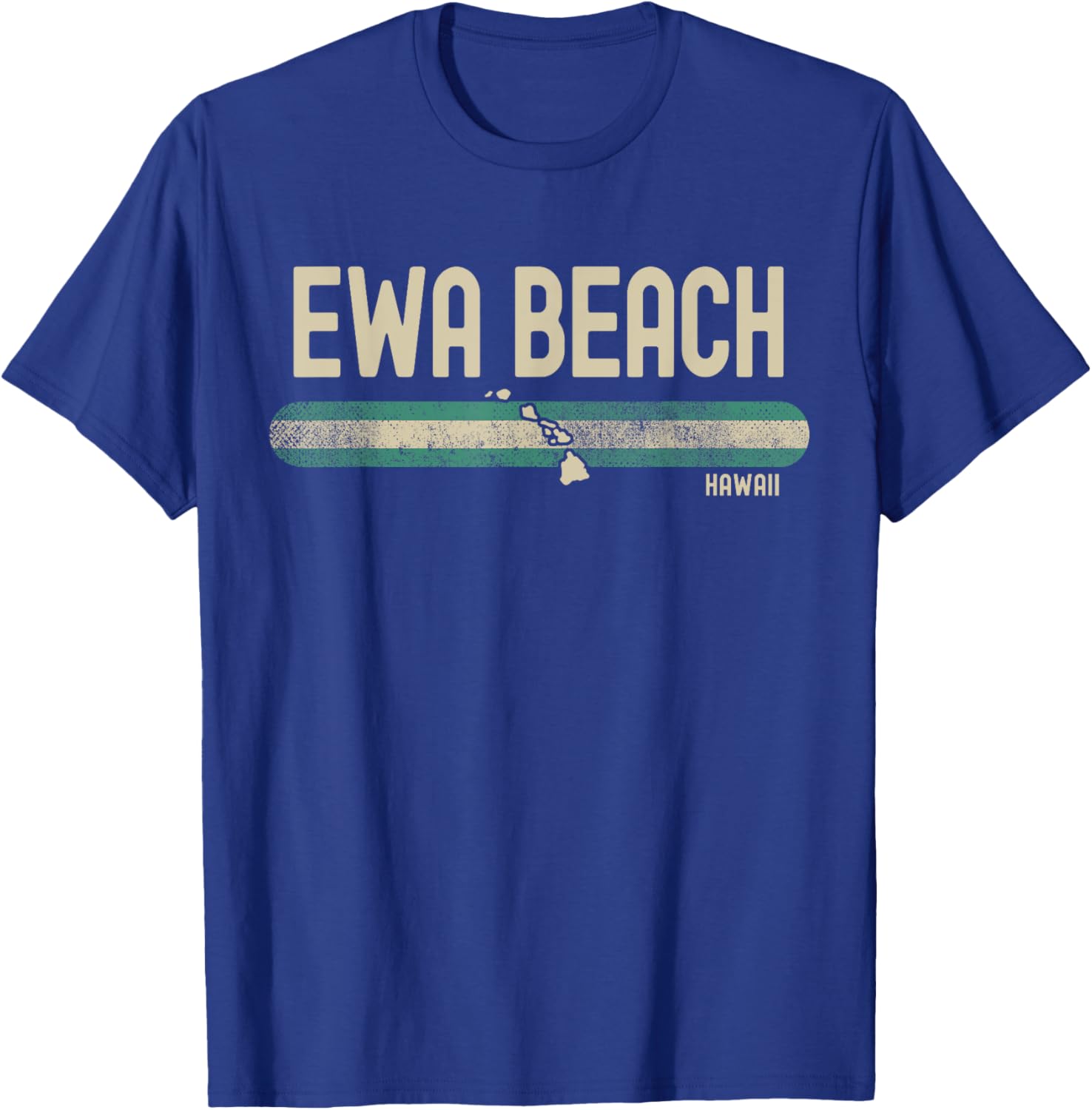 Ewa Beach HI | Hawaii | Travel & 80s Style T-Shirt - T-Shirt | Royal