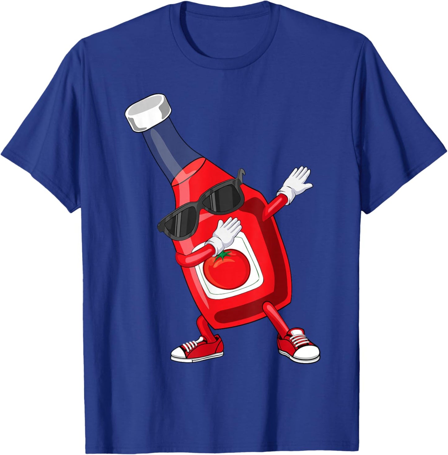 Dabbing Ketchup Art For Kid Boy Girl Men Women Ketchup Lover T-Shirt - T-Shirt | Royal
