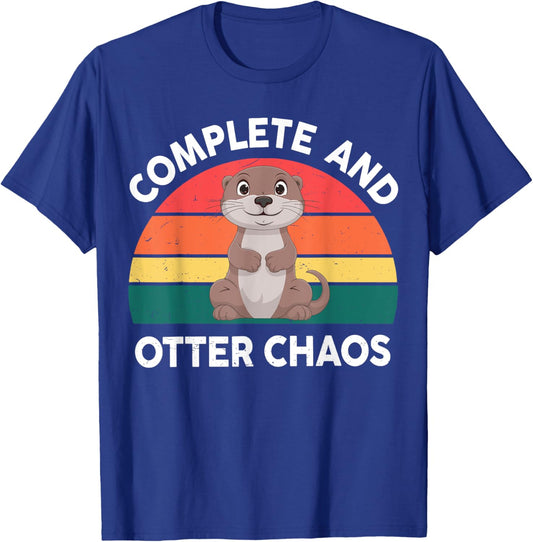 Complete And Otter Chaos Funny Animal Women Men Kids Toddler T-Shirt - T-Shirt | Royal