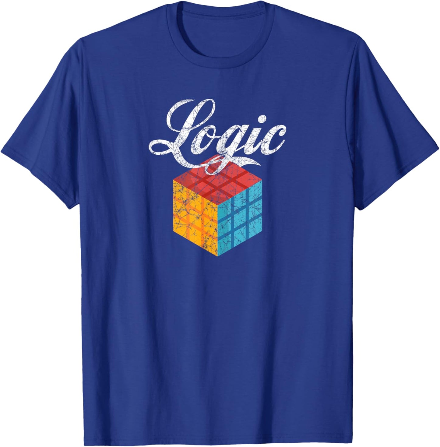 Vintage Distressed Logic Rap and Hip Hop T-Shirt - T-Shirt | Royal