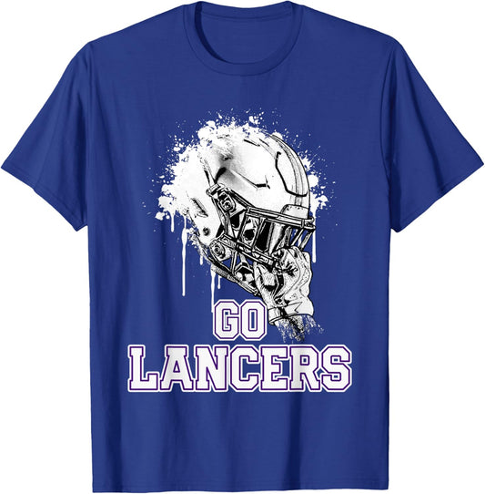 Norton Lancers Rising Helmet GO! T-Shirt - T-Shirt | Royal