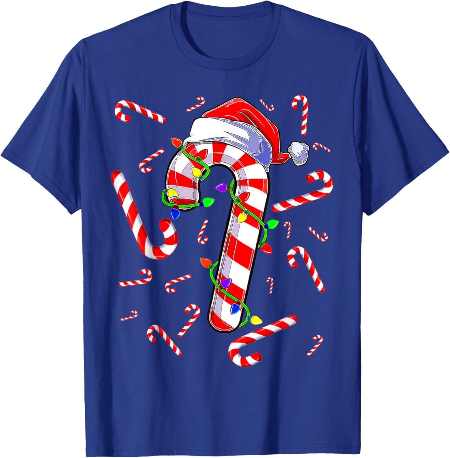 Candy Cane Merry And Bright Red And White Candy Costume T-Shirt - T-Shirt | Royal