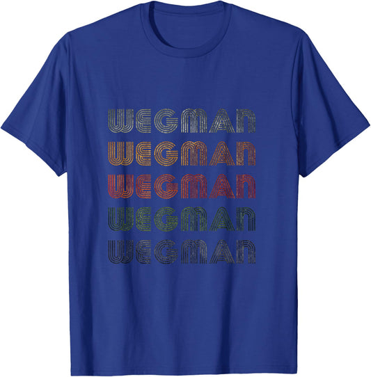 Love Heart Wegman Grunge Vintage Style Black Wegman T-Shirt - T-Shirt | Royal