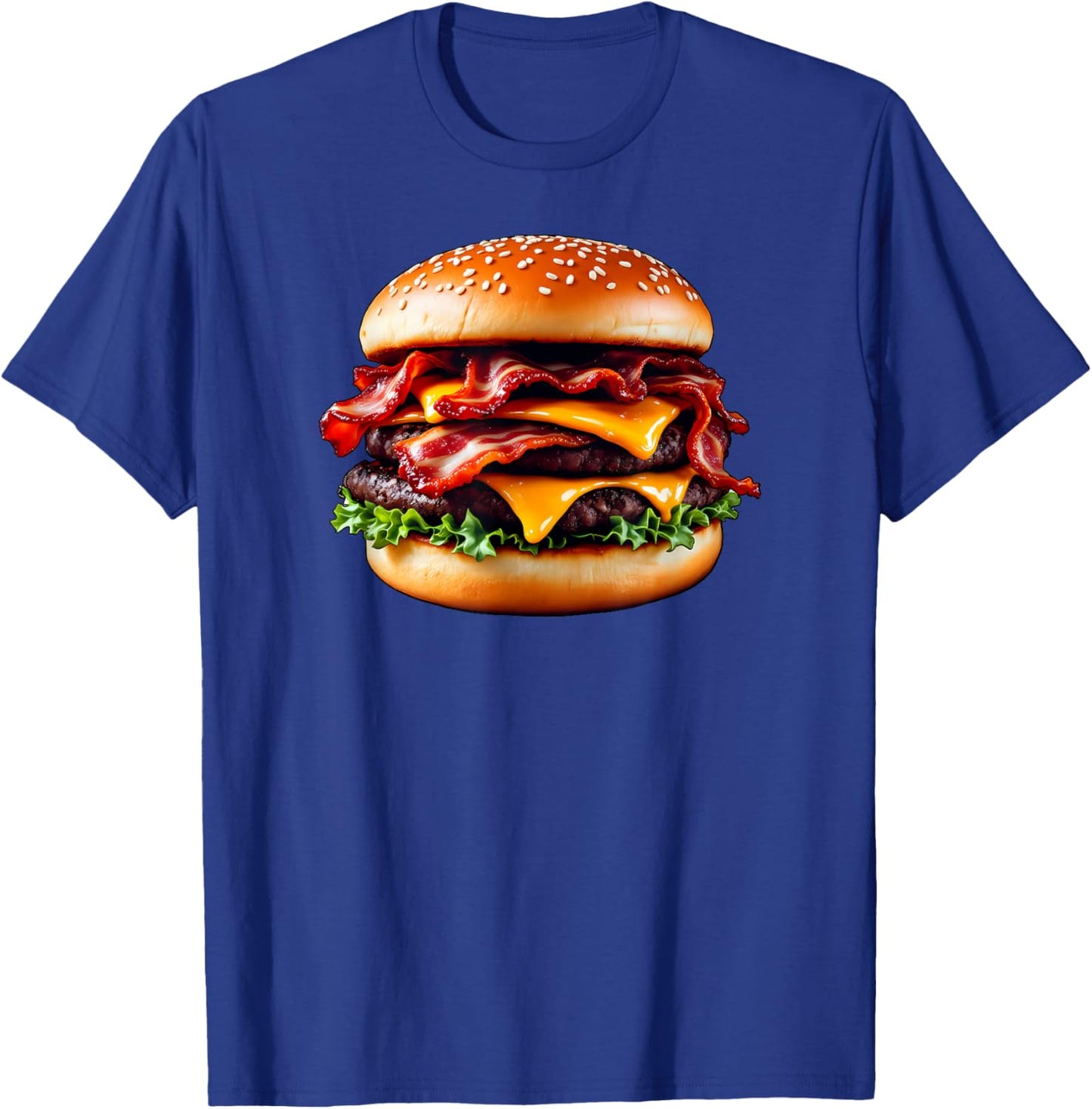 Double Bacon Cheeseburger T-Shirt - T-Shirt | Royal