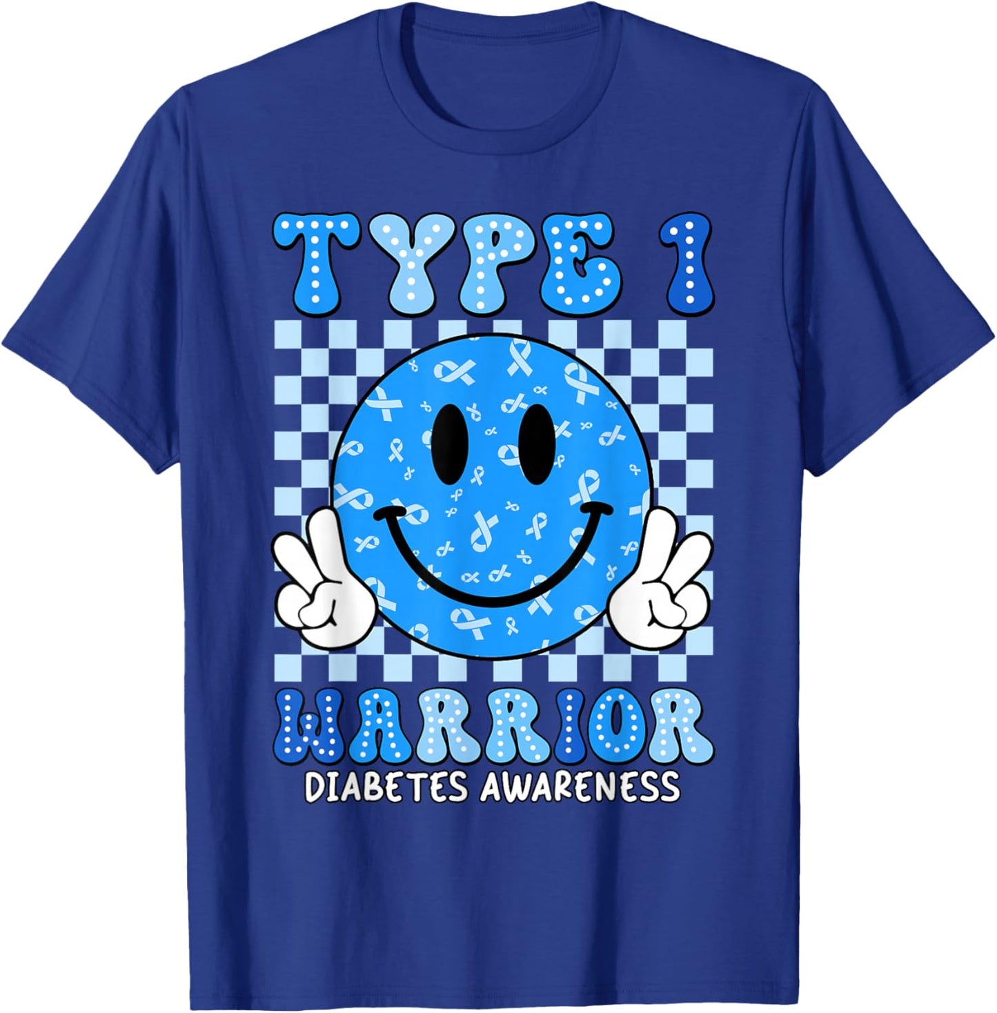 Diabetes Awareness Toddler Ribbon T1D Warrior Support Squad T-Shirt - T-Shirt | Royal