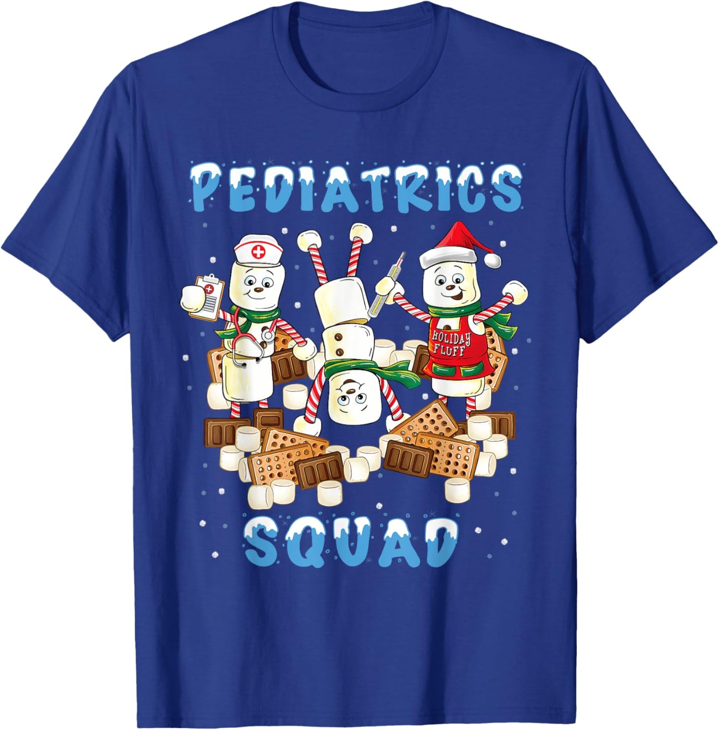 Pediatrics Nurse Squad Christmas Shirt for Pediatrics Nurses T-Shirt - T-Shirt | Royal