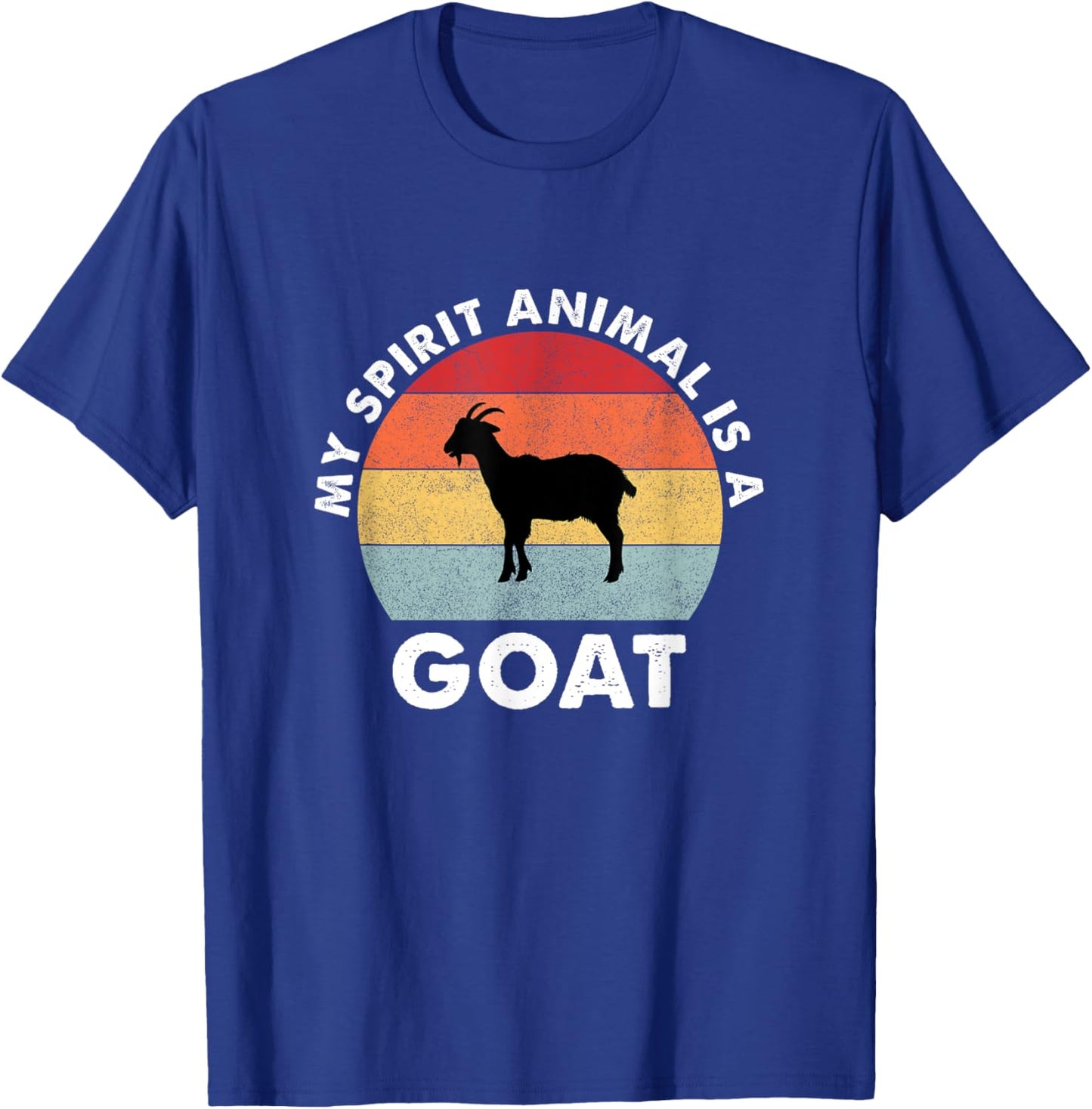 Vintage My Spirit Animal is a Goat T-Shirt - T-Shirt | Royal