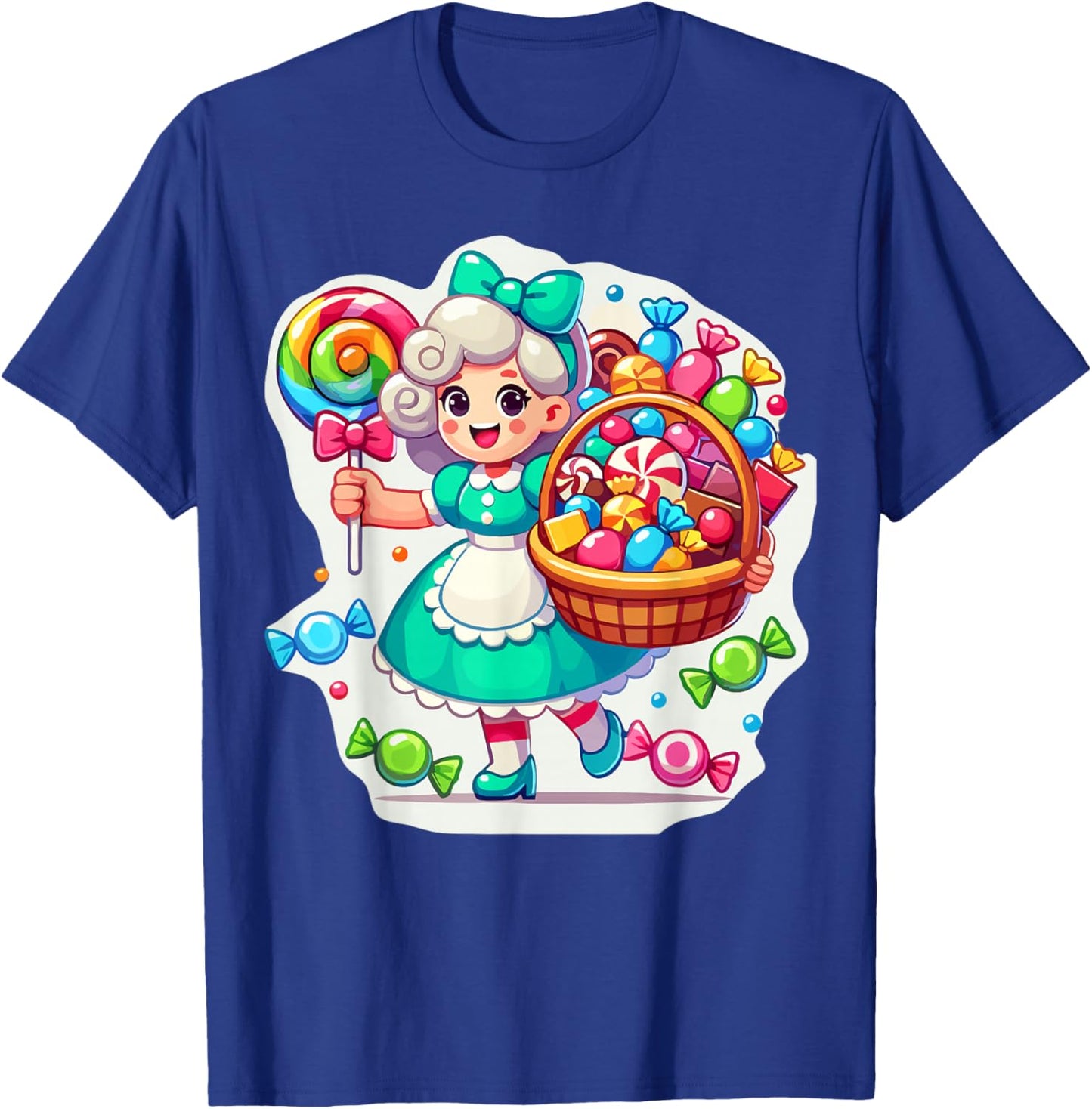 Giant Candy Land Game Crew Candy Land Costumes Adult Women T-Shirt - T-Shirt | Royal