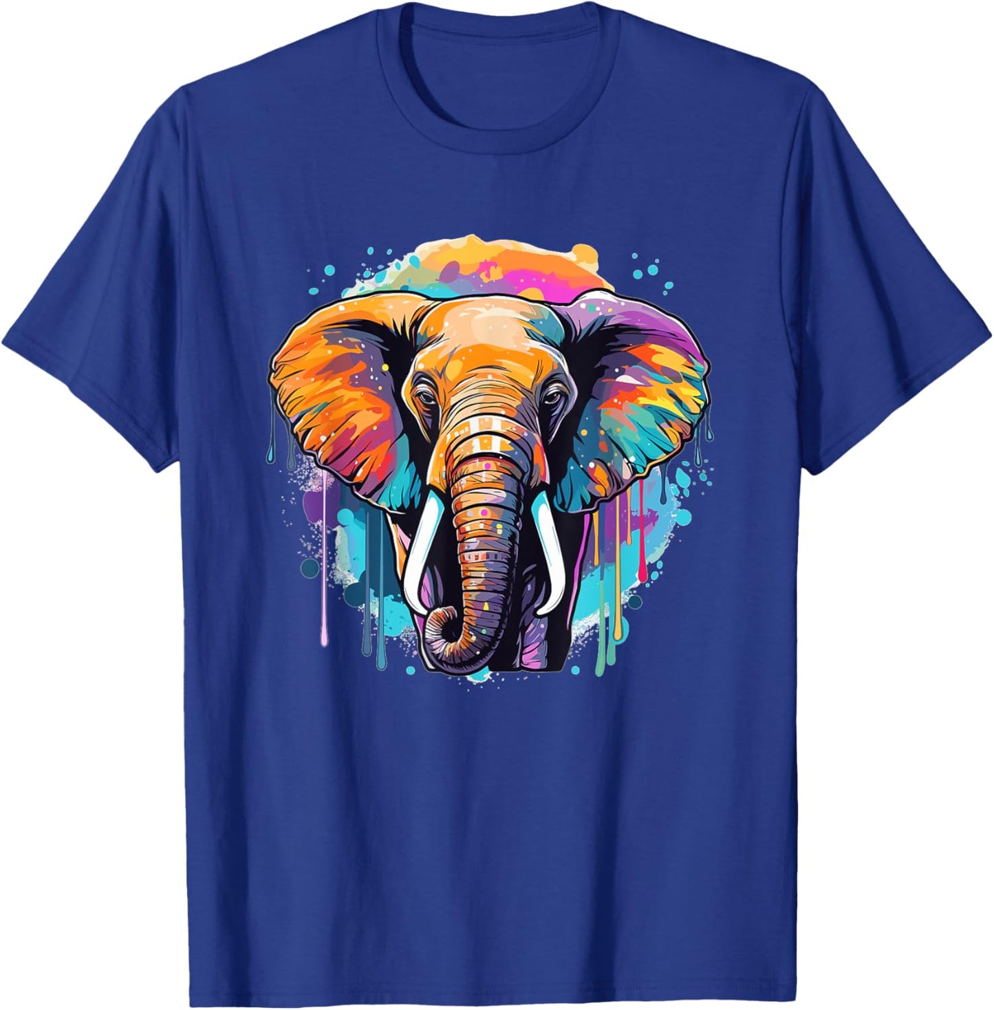 Colorful Elephant I Kids Elephant T-Shirt - T-Shirt | Royal