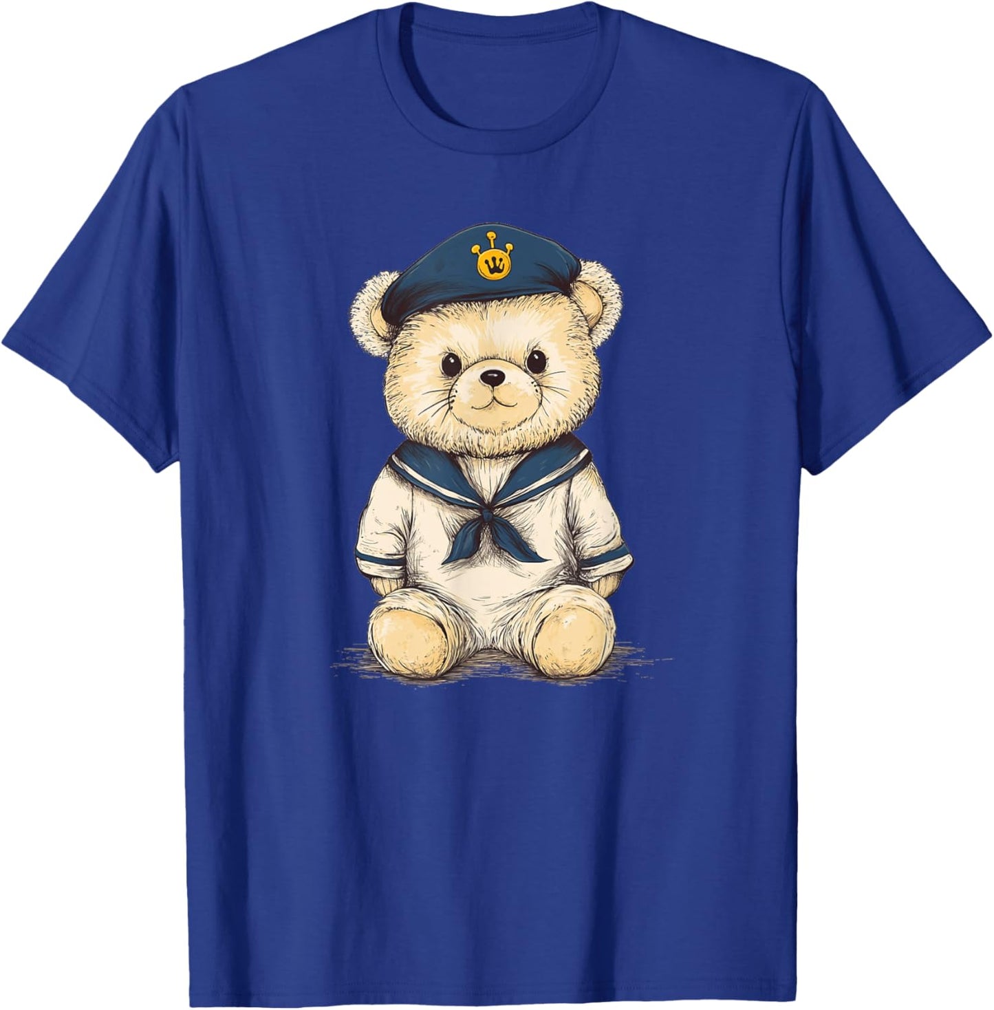 Teddy Bear Sailor Charting a Course for Fun Outfit T-Shirt - T-Shirt | Royal