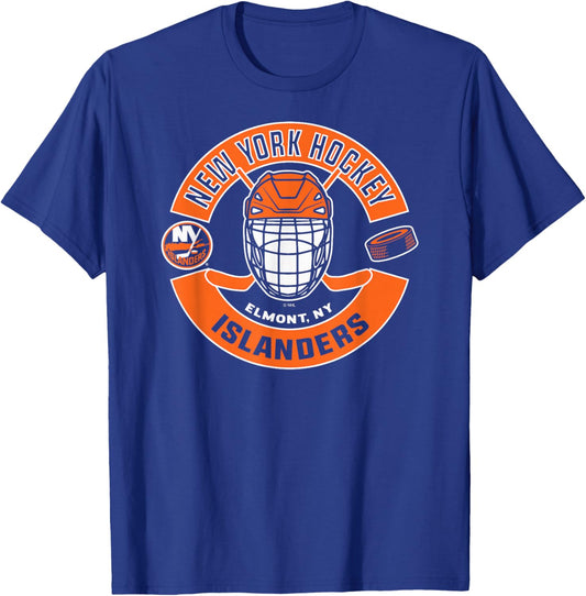 New York Islanders Mask Blue Officially Licensed T-Shirt - T-Shirt | Royal