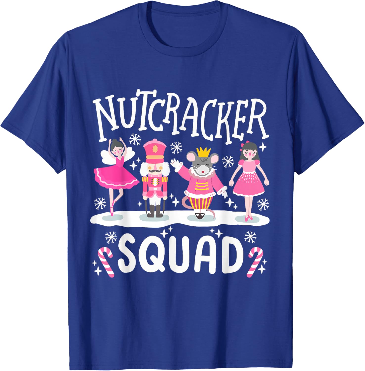 Nutcracker Squad Holiday Christmas Family Matching Pajamas T-Shirt - T-Shirt | Royal