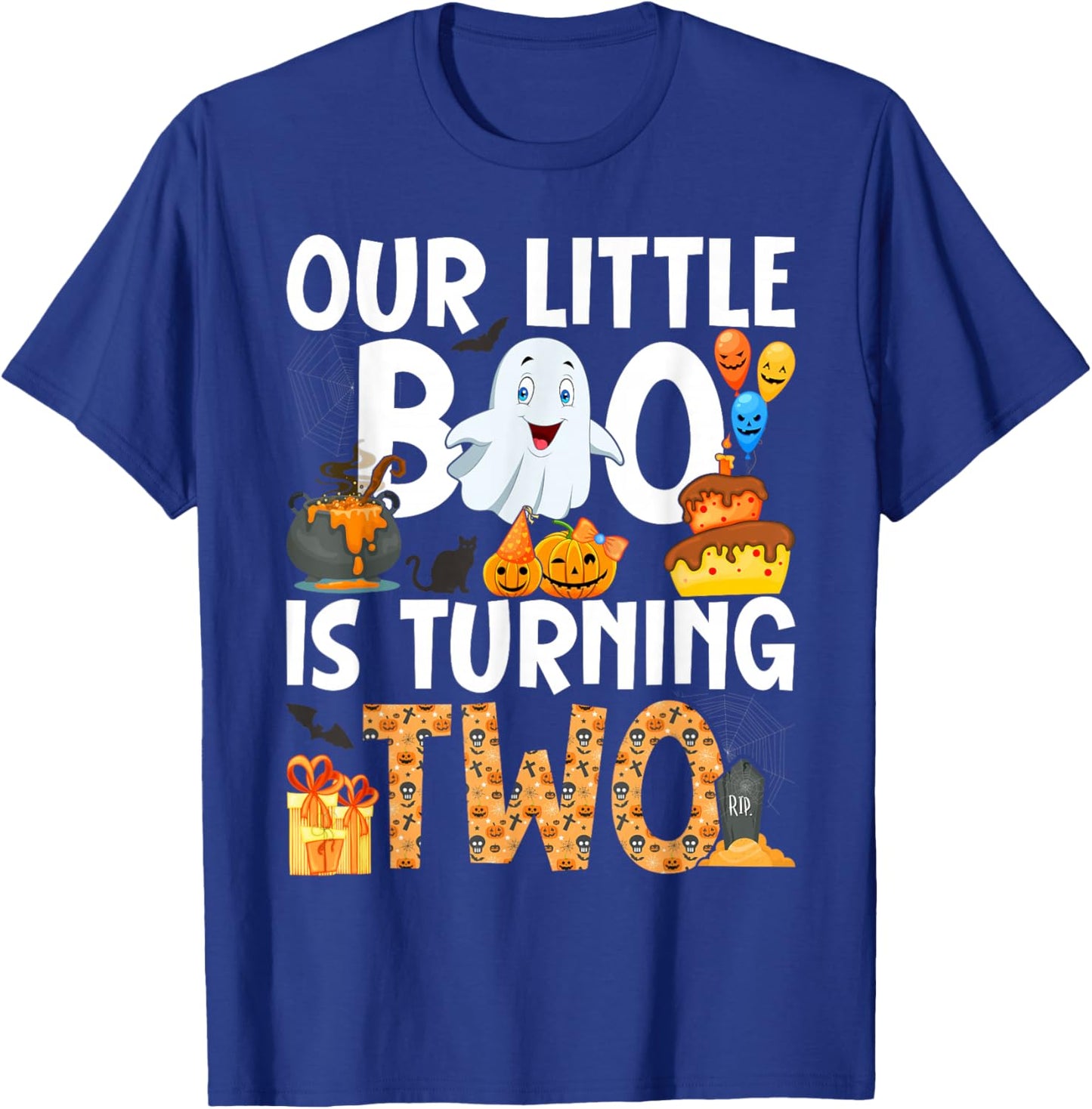 Our Little Boo Is Turning Two 2nd Birthday Outfit Girl T-Shirt - T-Shirt | Royal
