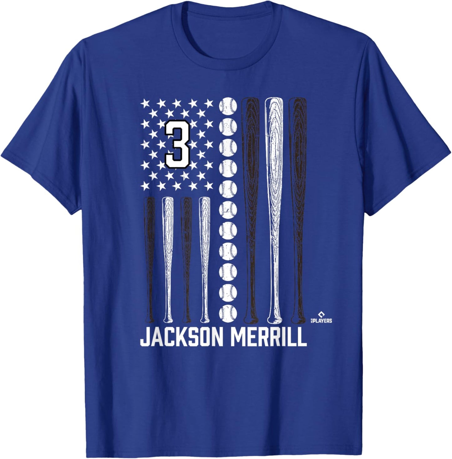 Baseball American Flag Jackson Merrill San Diego Baseball T-Shirt - T-Shirt | Royal