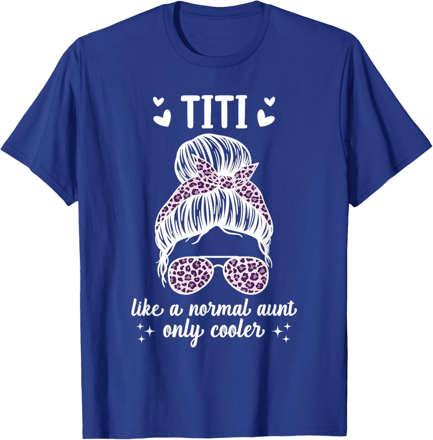 Funny Titi Aunt For Mother's Day Co - Black, Small - Female, -Adults - Short Sleeve, U-Neck - Casual, Spring T-Shirt - T-Shirt | Royal