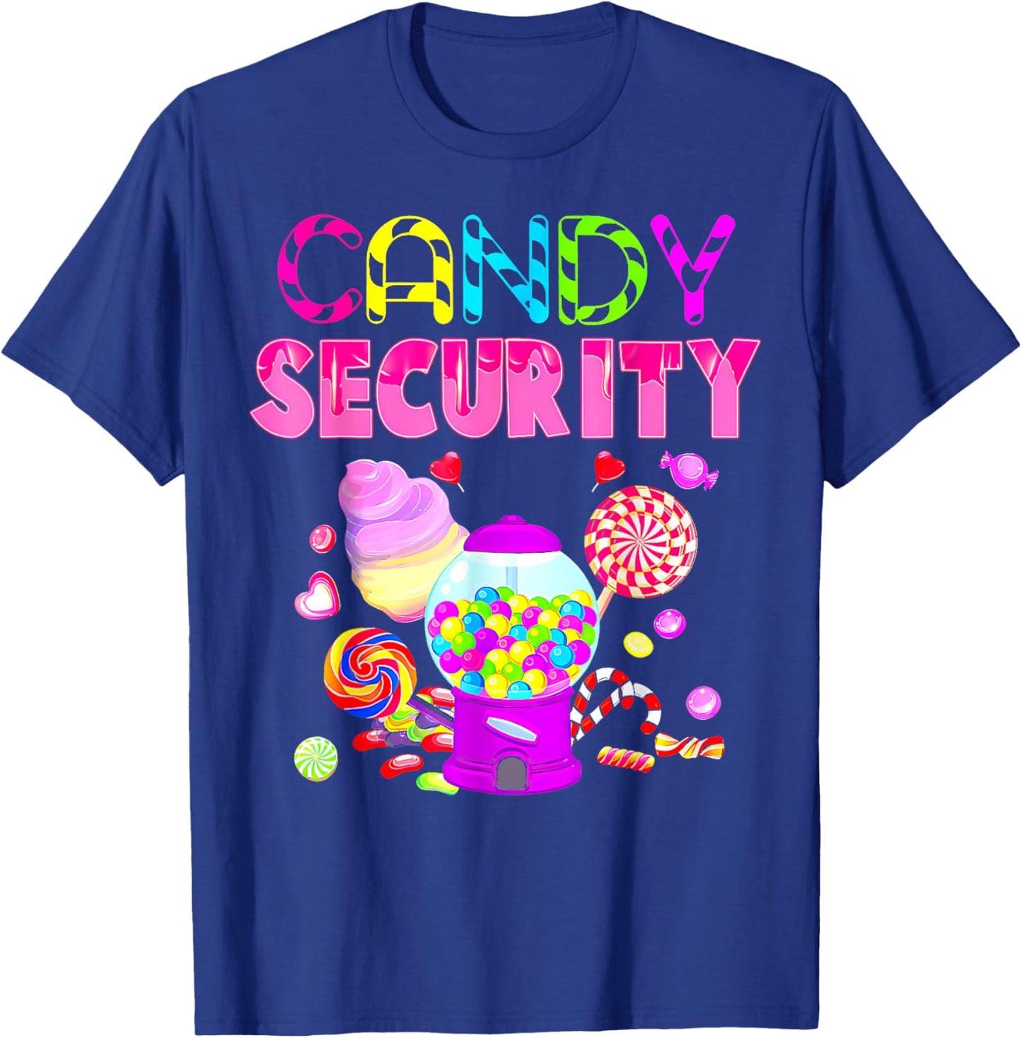 Candy Land Costume Women Candy Crew Funny Candy Security T-Shirt - T-Shirt | Royal
