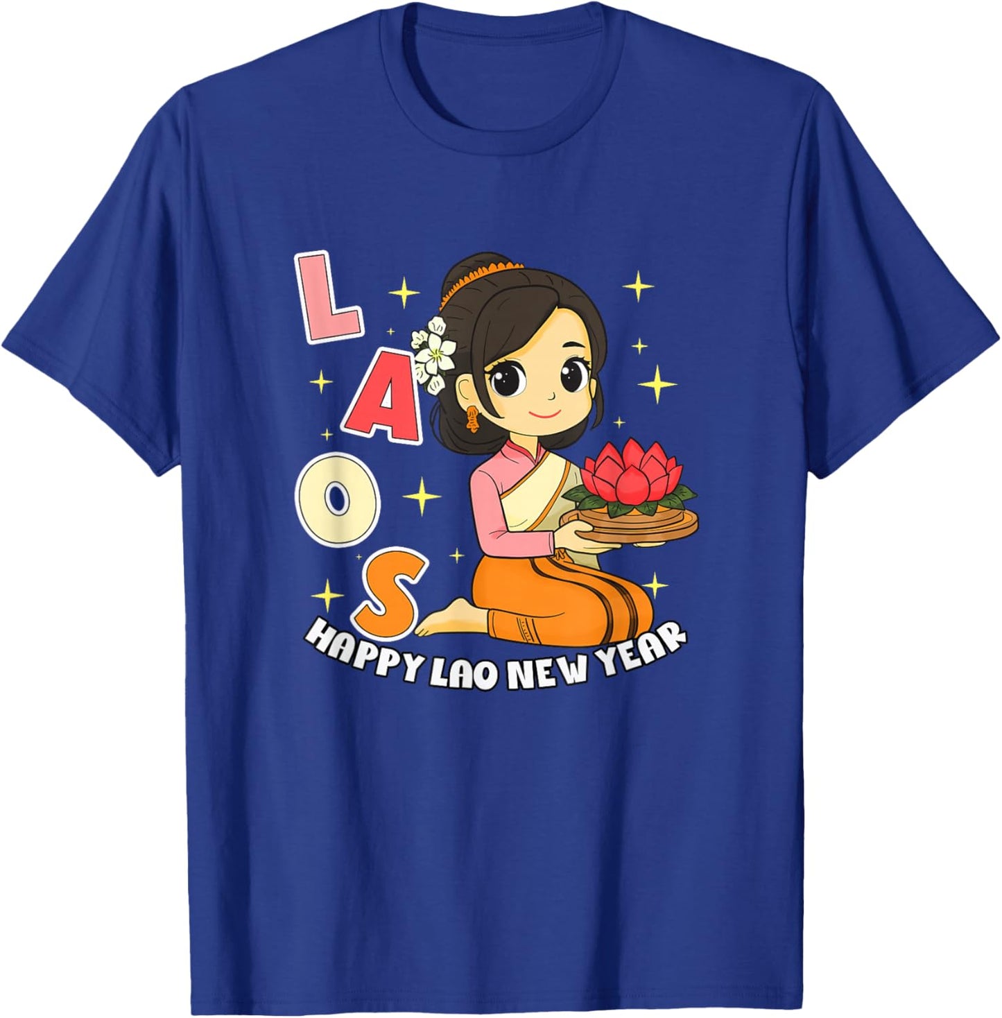 Laos Lao Laotian Happy Lao New Year Pim Mai Lao T-Shirt - T-Shirt | Royal