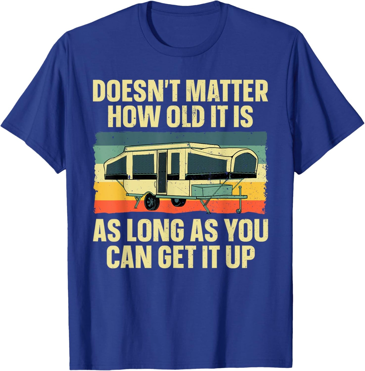 Best Pop Up Camper Art Women Pop Up Trailer Camping T-Shirt - T-Shirt | Royal