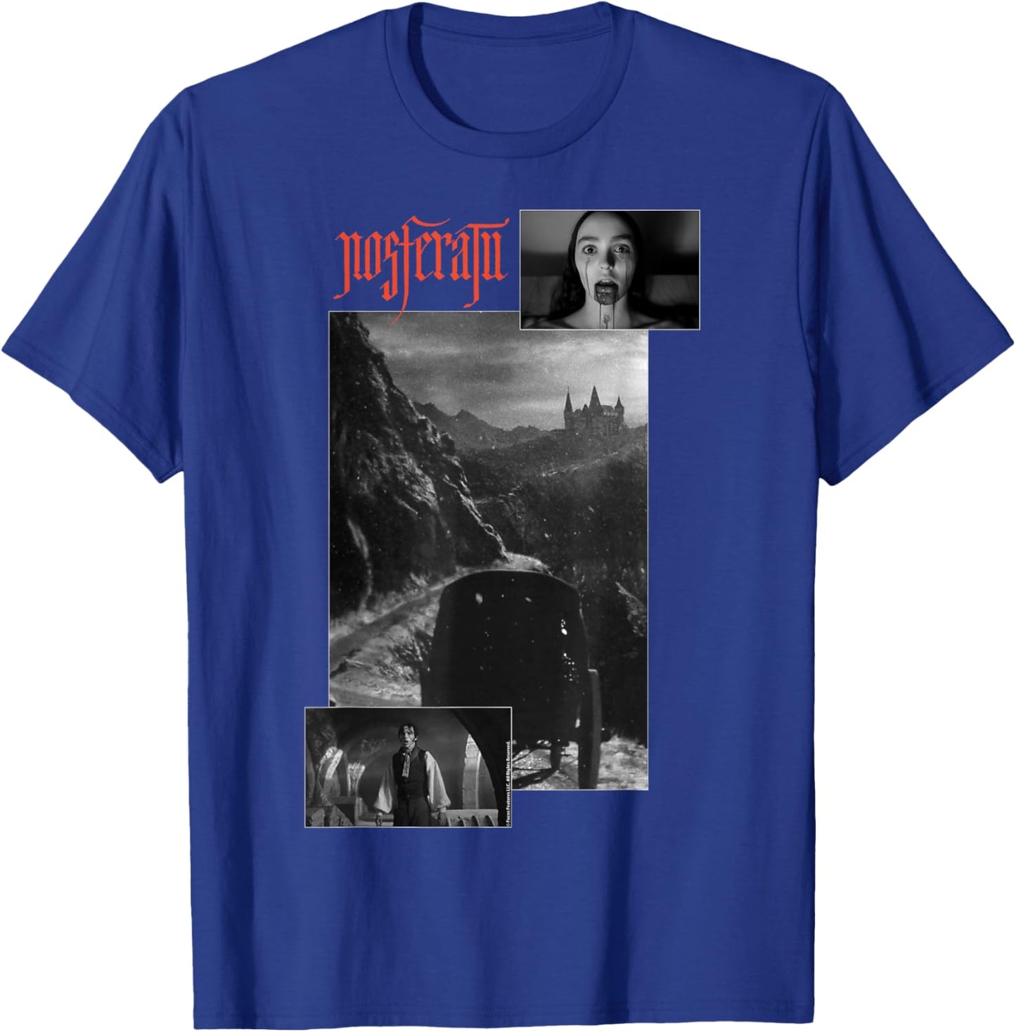 Nosferatu , Black, Small, Short Sleeve, Classic Fit, Horror Movie Graphic, Polyester T-Shirt - T-Shirt | Royal