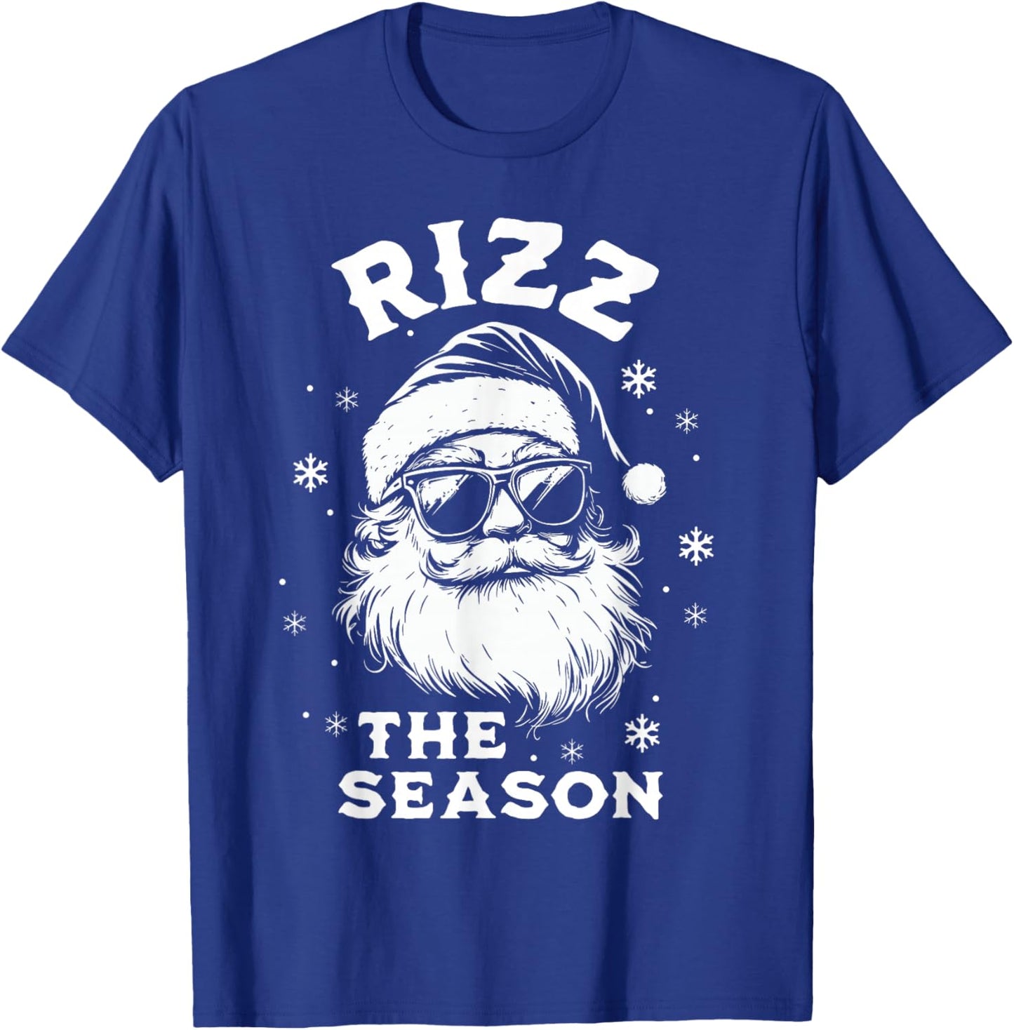 Rizz The Season Santa Claus Rizzmas Funny Boys Christmas T-Shirt - T-Shirt | Royal