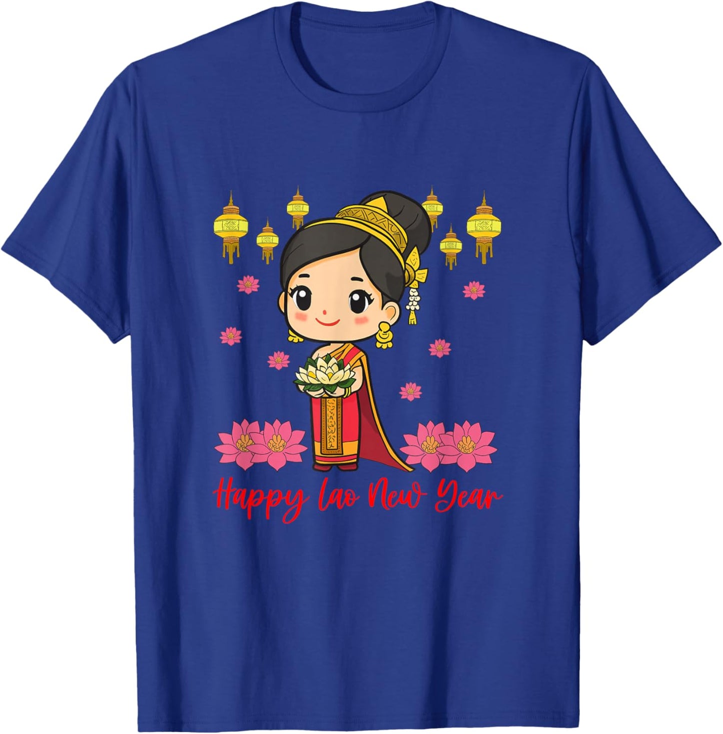Laos Lao Laotian Happy Lao New Year Pim Mai Lao T-Shirt - T-Shirt | Royal