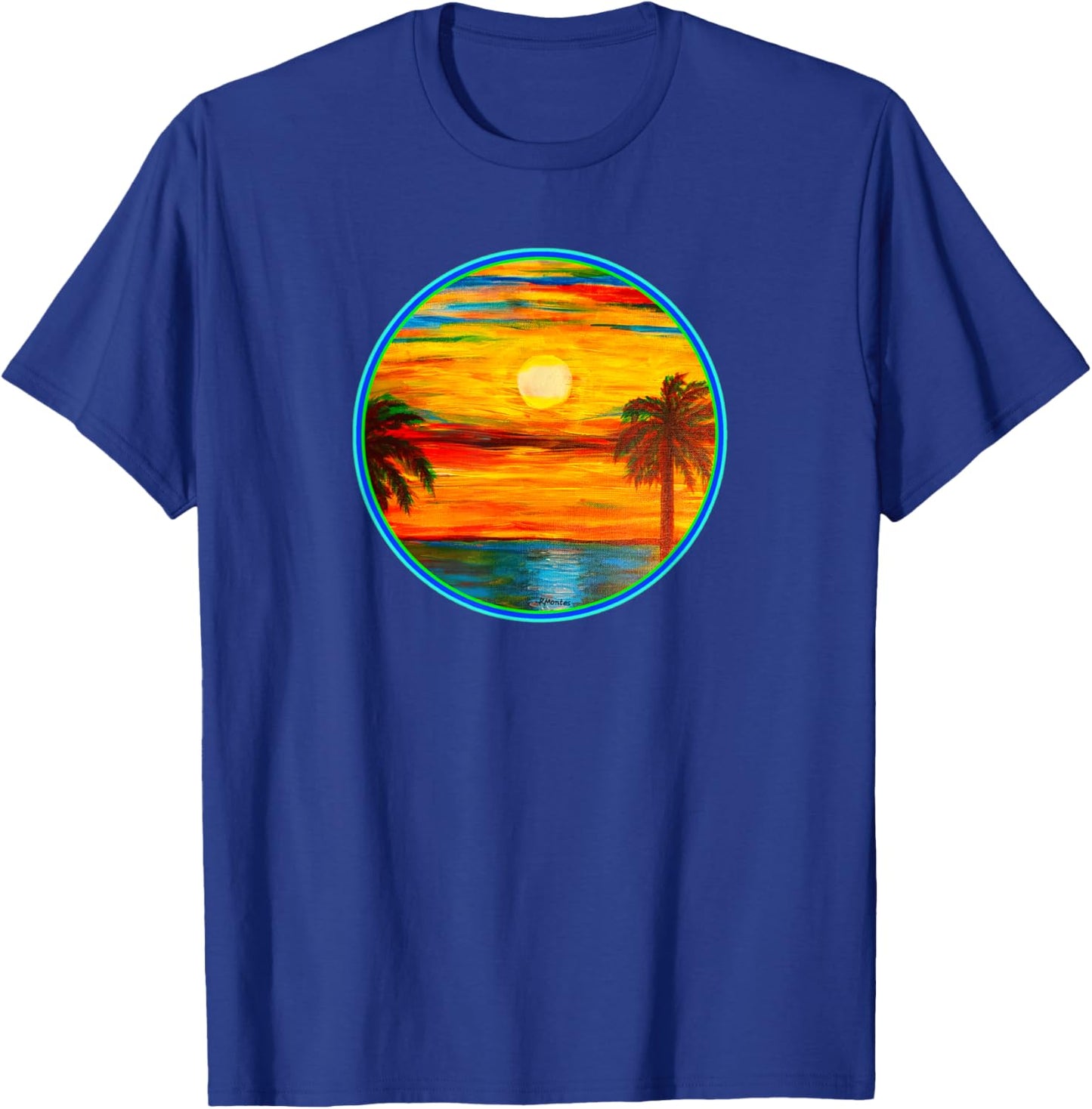 Pyram's Heart Rustic Design- My dream of Sunset T-Shirt - T-Shirt | Royal
