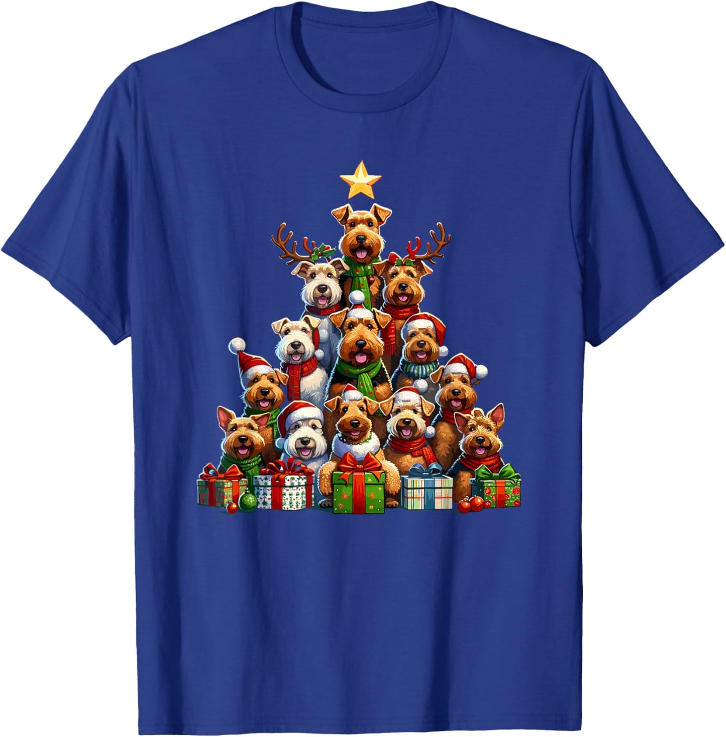 Christmas Tree Welsh Terrier T-Shirt - T-Shirt | Royal