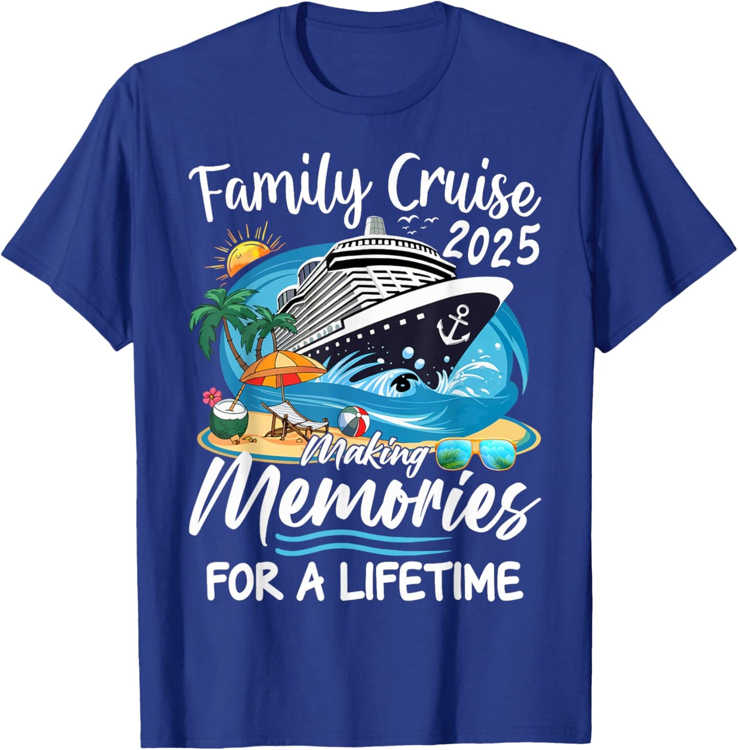 Family Cruise 2025 Vacation Family Reunion Cruise Ship Party T-Shirt - T-Shirt | Royal