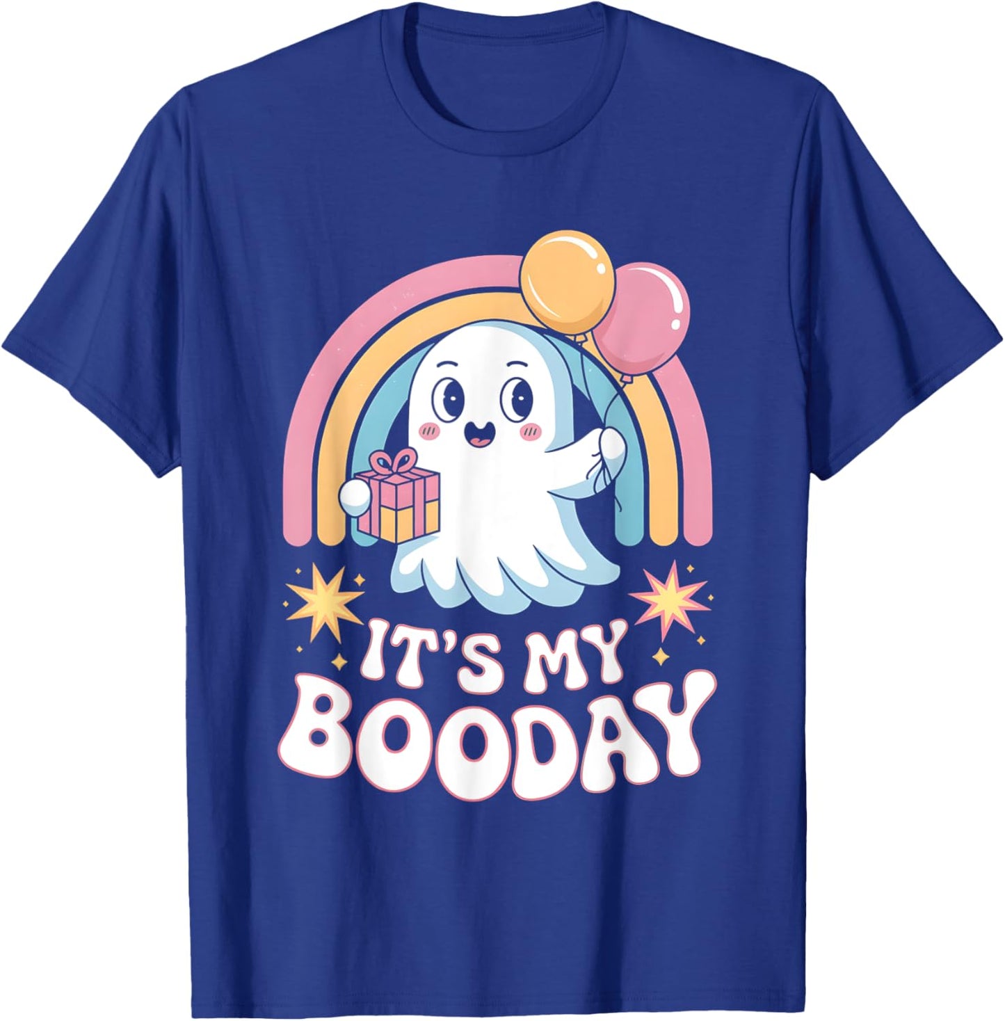 It's My Booday Halloween Ghost Costume For Kids Toddlers T-Shirt - T-Shirt | Royal