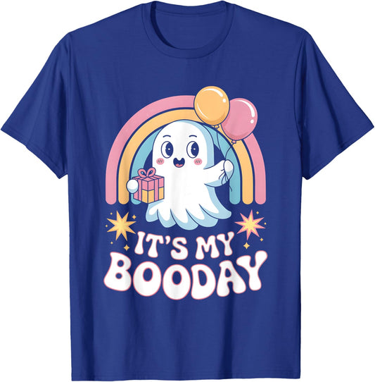 It's My Booday Halloween Ghost Costume For Kids Toddlers T-Shirt - T-Shirt | Royal