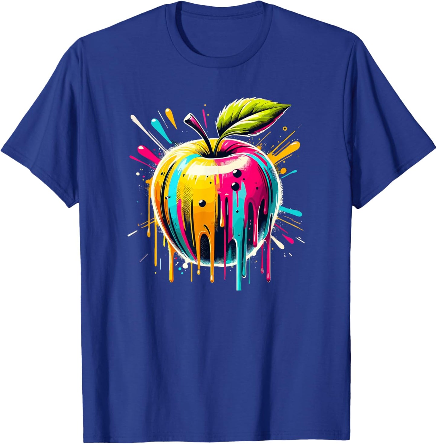 Colorful Pop Art Apple Apples T-Shirt - T-Shirt | Royal