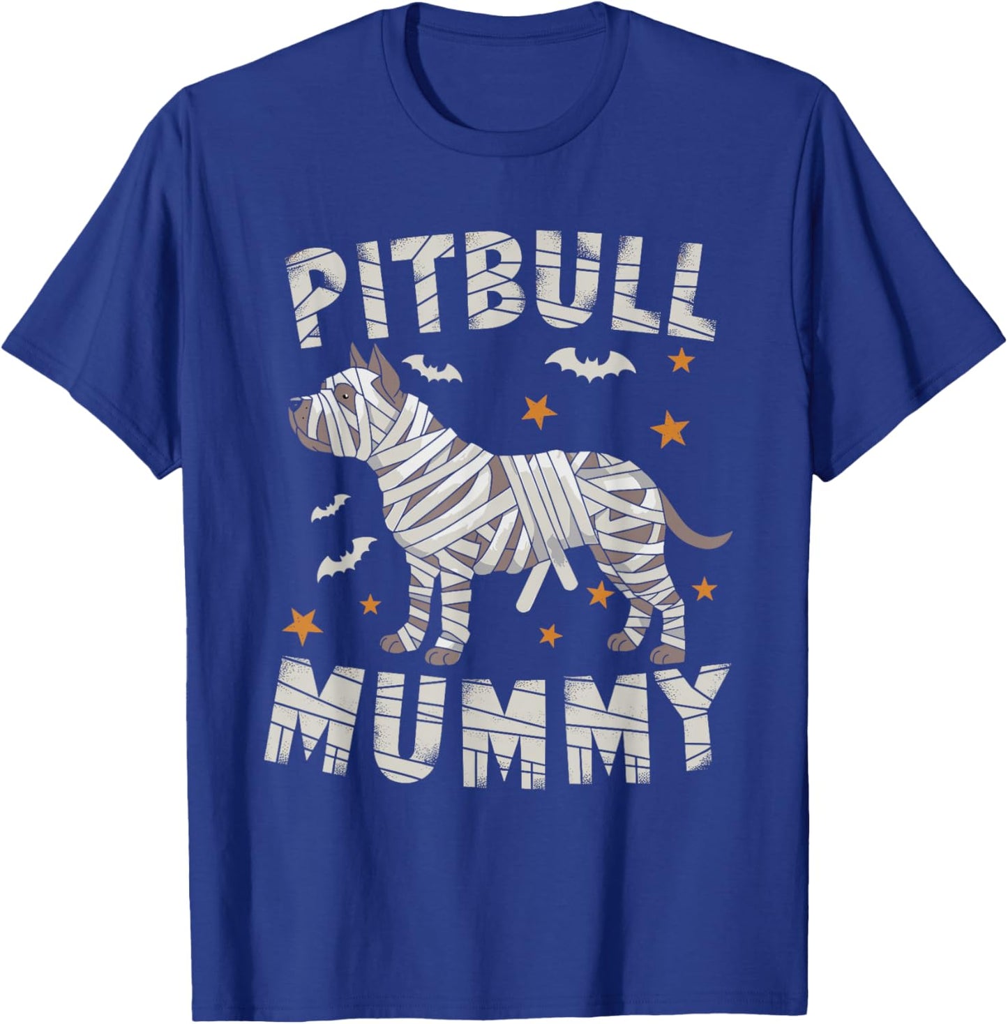 Halloween Costume Pitbull Lover Mummy Dog Owner T-Shirt - T-Shirt | Royal