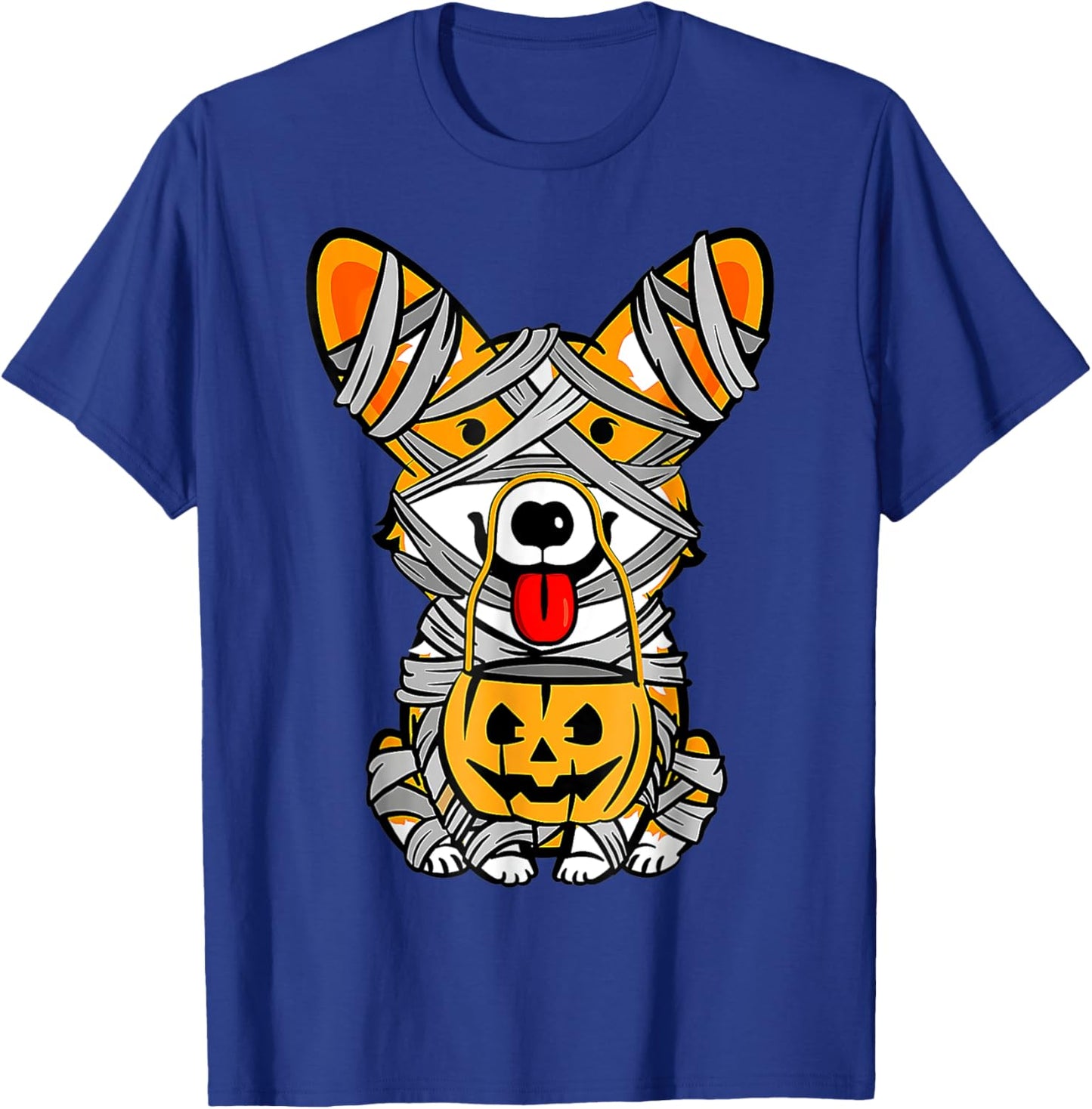 Halloween Cute Welsh Corgi Mummy Dog Lover, Corgi Lovers T-Shirt - T-Shirt | Royal