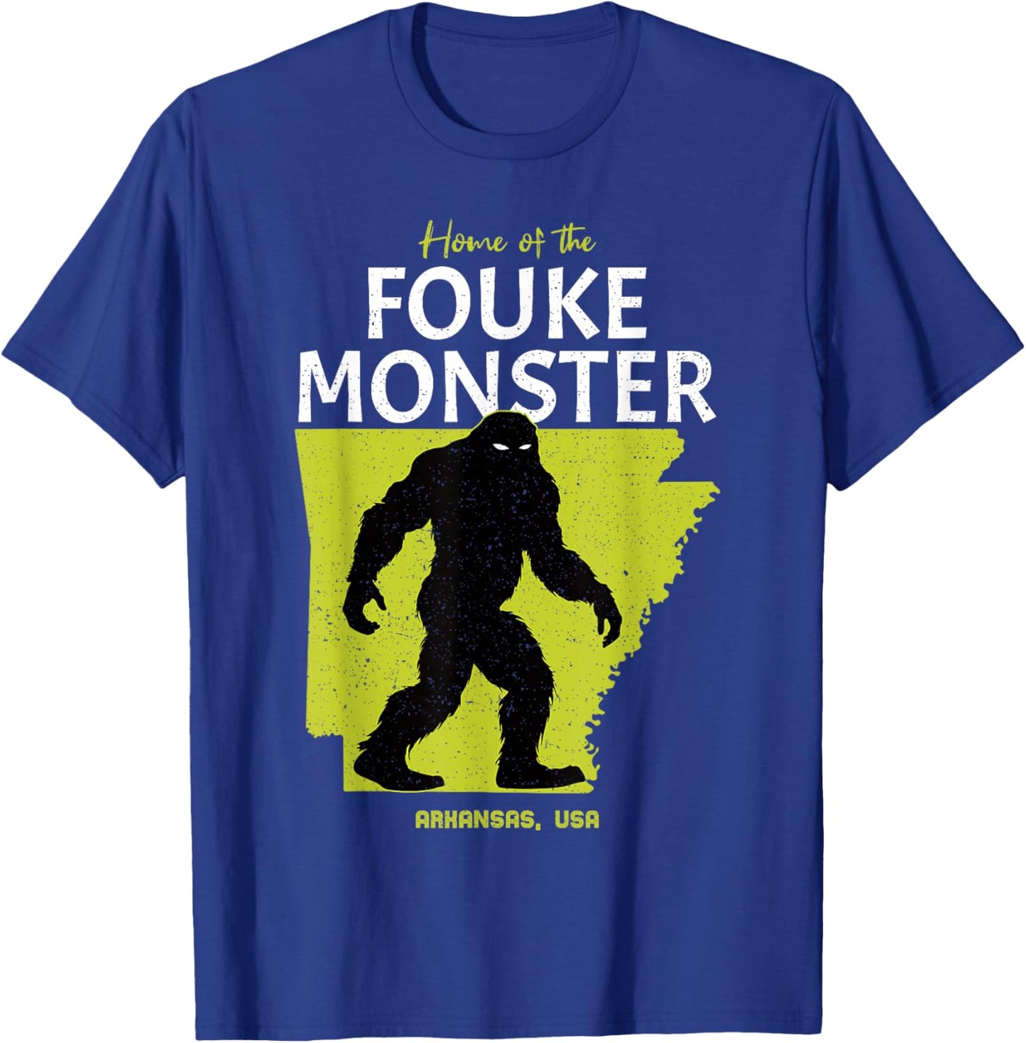 Fouke Monster Arkansas State American Cryptid T-Shirt - T-Shirt | Royal