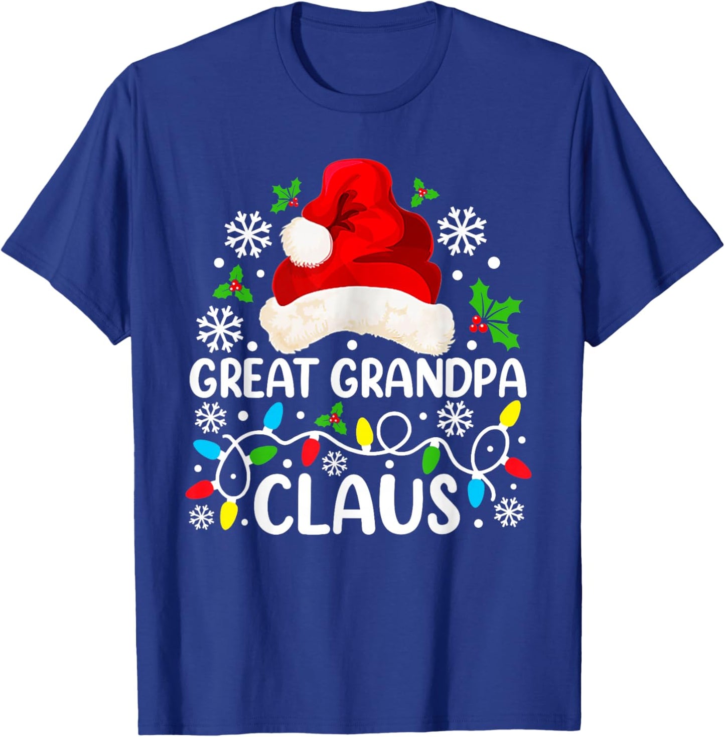 Great Grandpa Claus Funny Christmas Family Matching T-Shirt - T-Shirt | Royal