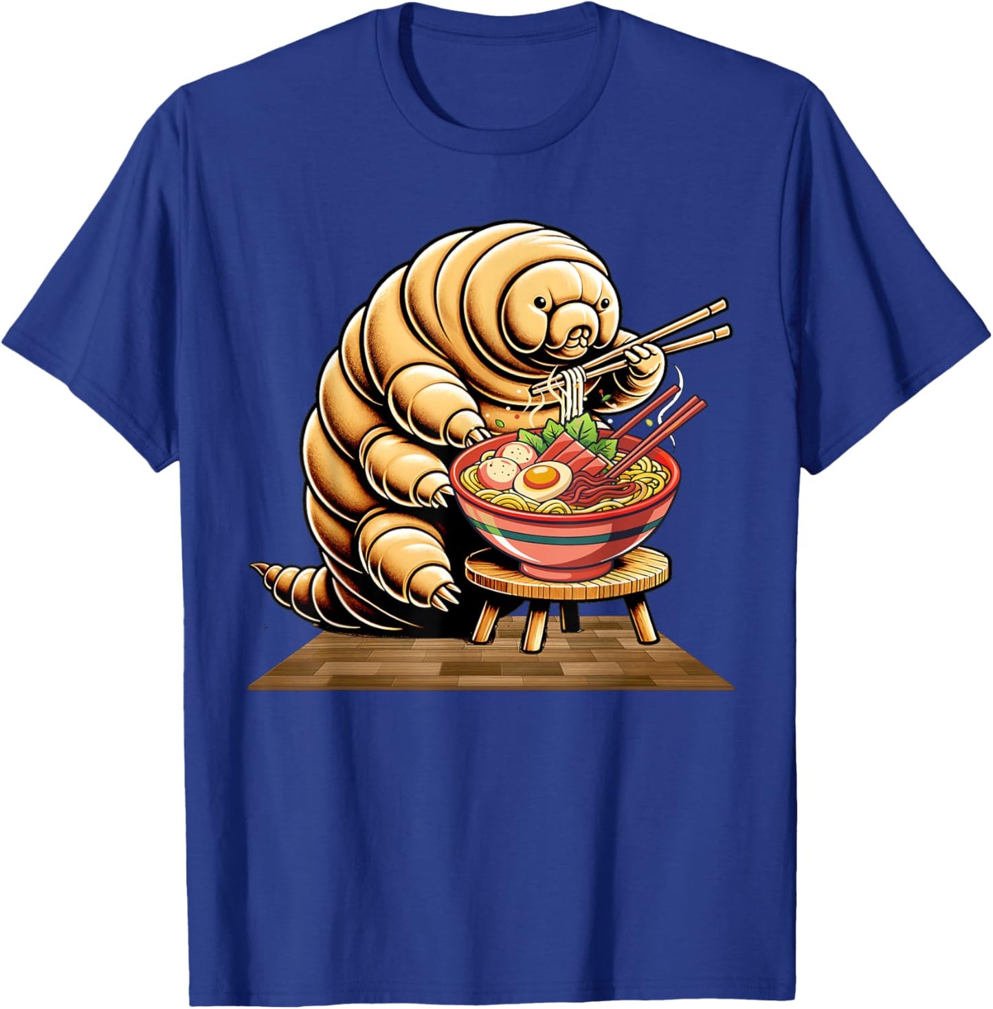 Funny Japanese Kawaii Ramen Noodles Water Bear Tardigrade T-Shirt - T-Shirt | Royal