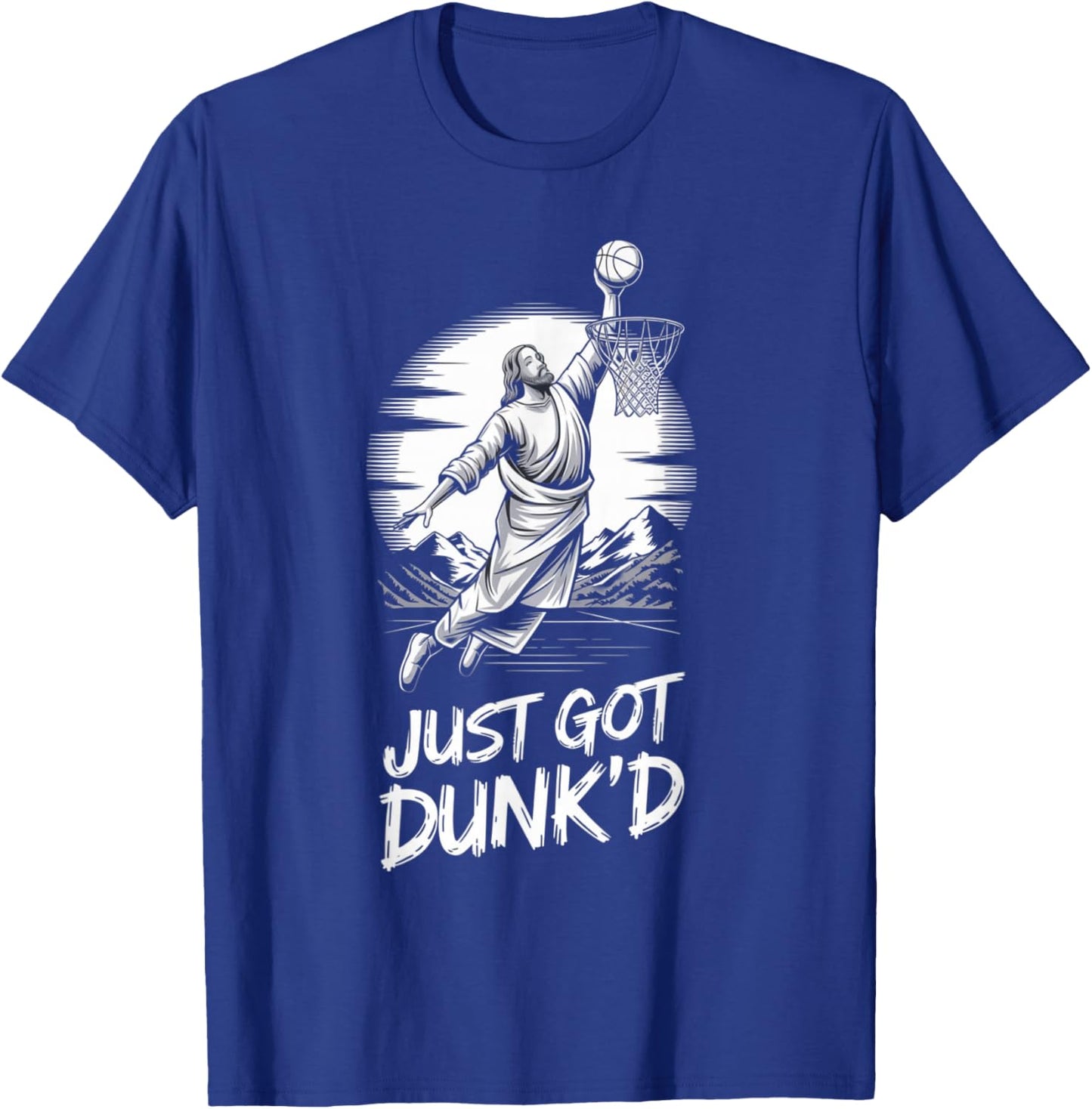 Just Got Dunked Baptism Basketball T-Shirt - T-Shirt | Royal