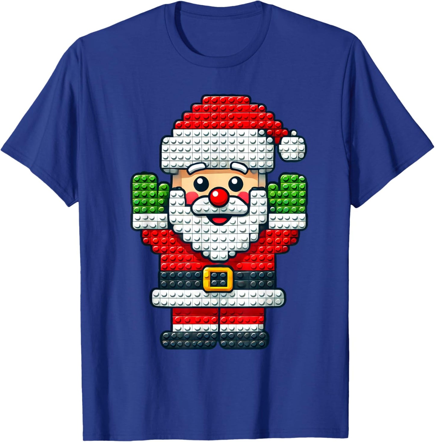 Play Building Blocks Christmas Santa Claus Boys Kids Toddler T-Shirt - T-Shirt | Royal