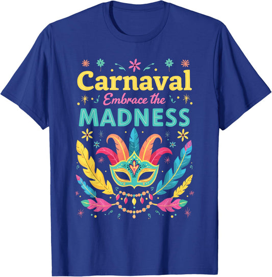 Carnival In Brazil Samba Parade Rhythm Feather Brazilian T-Shirt - T-Shirt | Royal