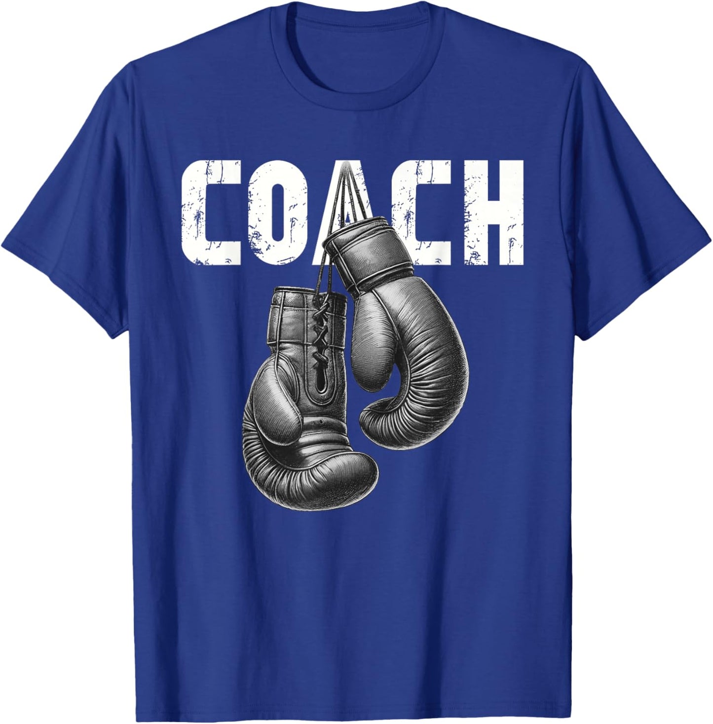 Boxing Coach Kickboxing Boxing Gloves Boxer Sporty Athlete T-Shirt - T-Shirt | Royal