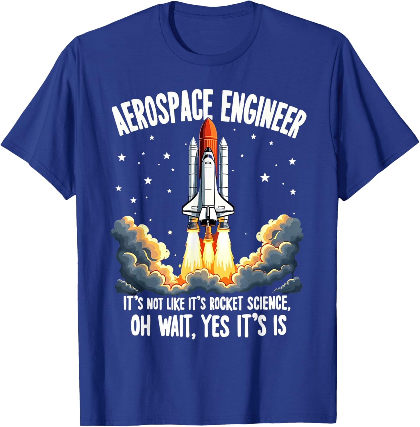 Cool Aerospace Engineer Women Rocket Scientist Space T-Shirt - T-Shirt | Royal