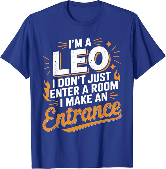 Leo Zodiac Sign Birthday Horoscope Astrology T-Shirt - T-Shirt | Royal