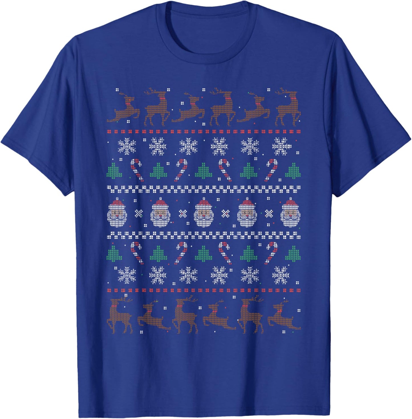 Xmas Ugly Christmas Sweater T-Shirt - T-Shirt | Royal