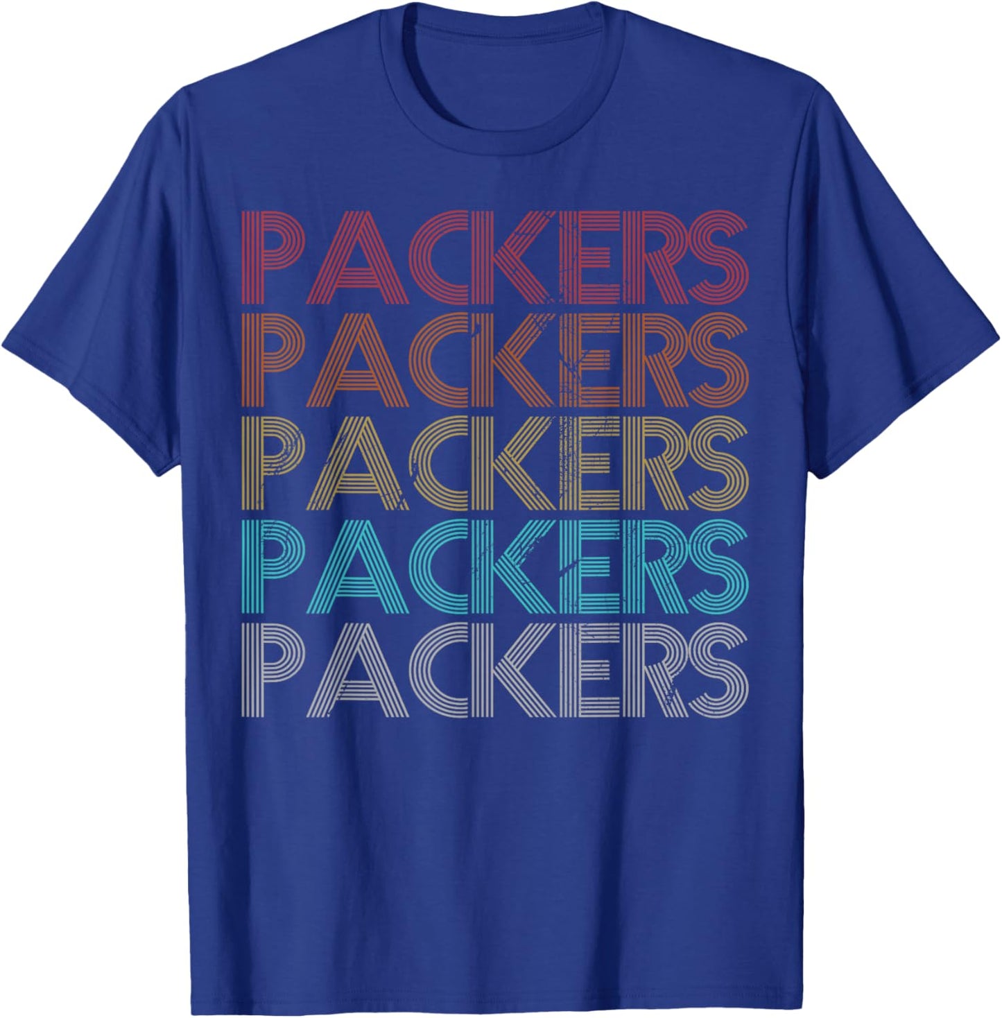 Retro Vintage Packers T-Shirt - T-Shirt | Royal
