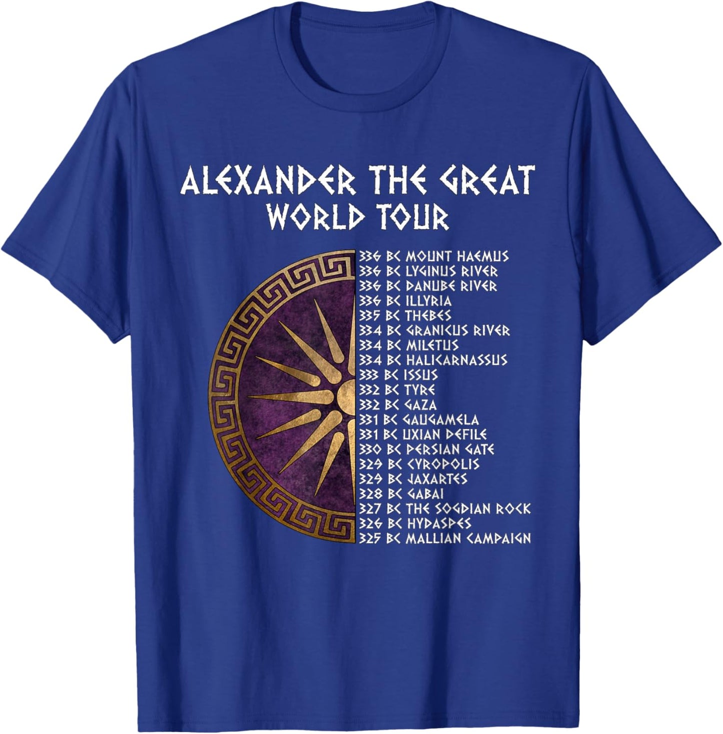 Alexander the Great World Tour Macedon Symbol T-Shirt - T-Shirt | Royal