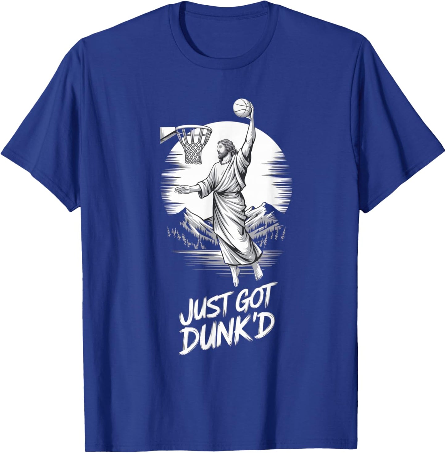 Just Got Dunked Baptism Basketball T-Shirt - T-Shirt | Royal